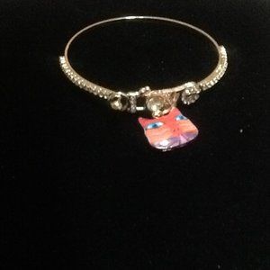 LOVELY CAT BANGLE BRACELET